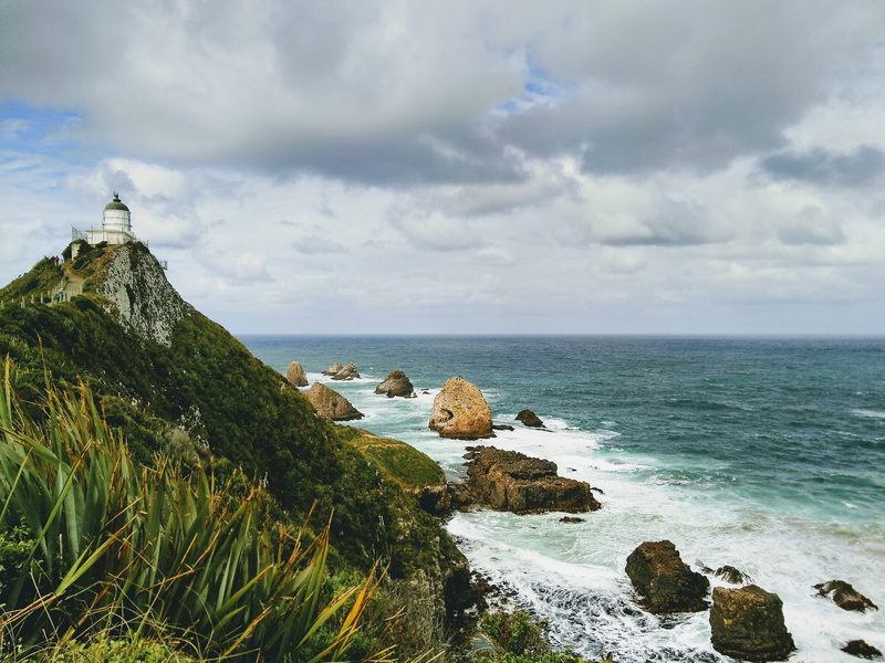 rock formation, tranquil scene, day, water, sea, nugget point, sky, 4K, outdoors, stone, beauty in nature, scenics - nature, catlins, south island, lighthouse