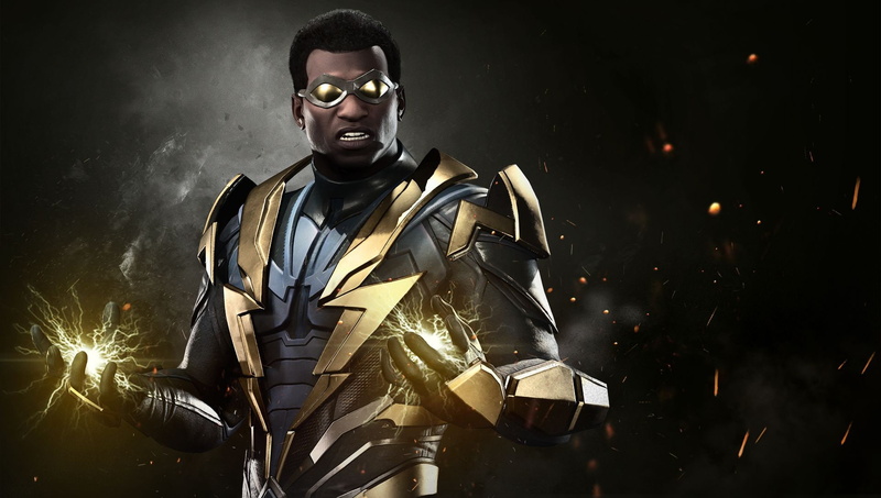 hero, spark, lightning, DC, Injustice 2, 1080P, uniform, super hero, DC Comics, suit, game, Black Lightning