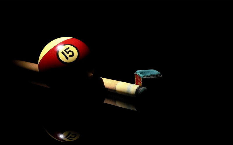 Queue, chalk, 720P, Dark, billiard Balls