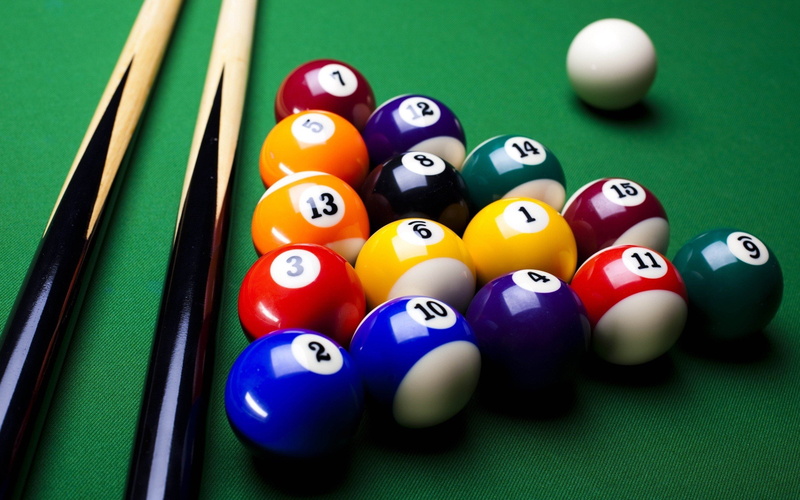 Pool Table, 2K, billiard Balls