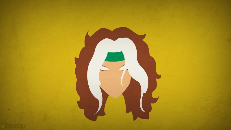 Rogue, 1080P, X-Men, blo0p, rascal, minimalism