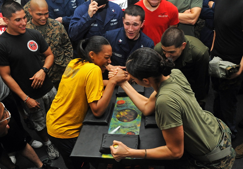 challenge, struggle, standing, togetherness, 1080P, two, lifestyles, crowd, child, females, spectator, group of people, wrestling, group, day, men, arm wrestling
