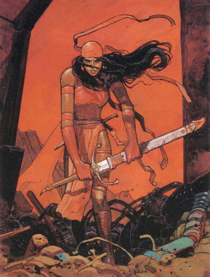 720P, Marvel Comics, religion, female likeness, built structure, sculpture, mural, dark fantasy, male likeness, fantasy girl, architecture, wall - building feature