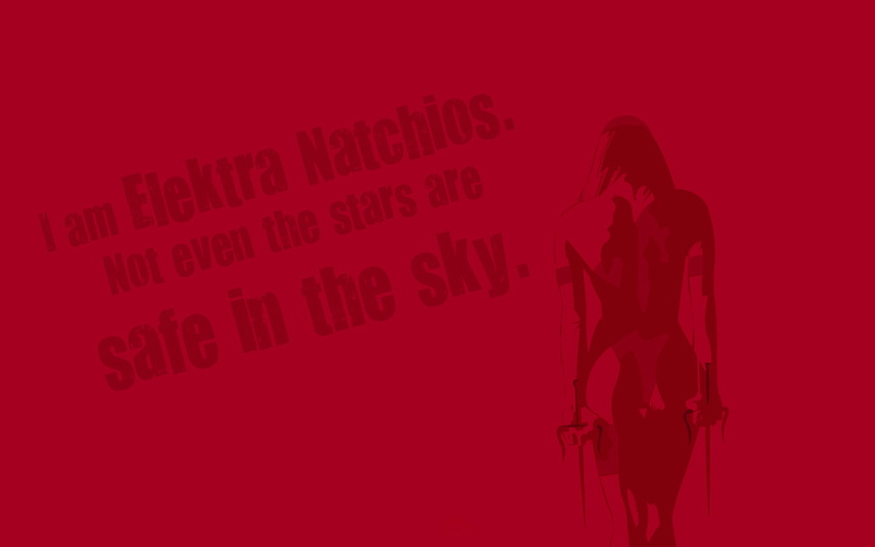 red, even, sky, hd, safe, elektra, cartoon/comic, artwork, daredevil, stars, natchios, 720P, iam, now