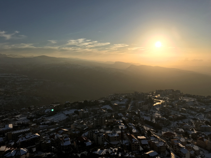 north governorate, lebanon, nature, building exterior, city, built structure, mountain, outdoors, mountains, high angle view, sunlight, scenics - nature
