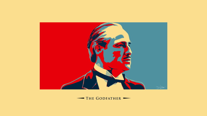 adult, text, retro styled, the godfather, creativity, emotion, yellow, headshot, portrait, young adult, one person, men, 1080P, communication, multi colored