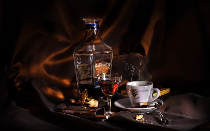 coffee, cigar, alcohol, cognac, 2K