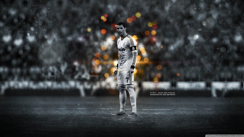 ronaldo, mid adult, wet, uniform, protection, space suit, communication, adult, astronaut, nature, city, snowing, cristiano, clothing, rain, soccer, one person