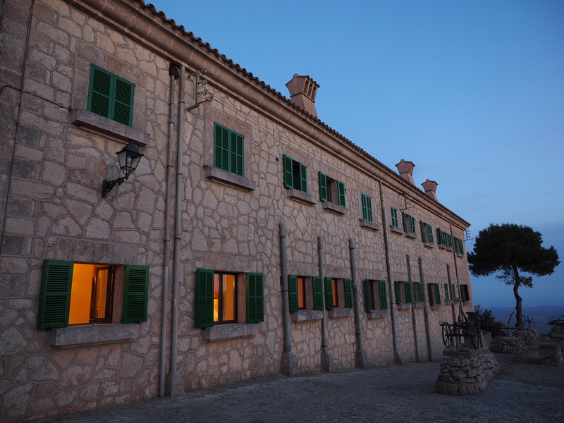 built structure, city, tree, no people, building, sky, 4K, street, mallorca, place of pilgrimage, old, facade, in a row, building exterior, monastery