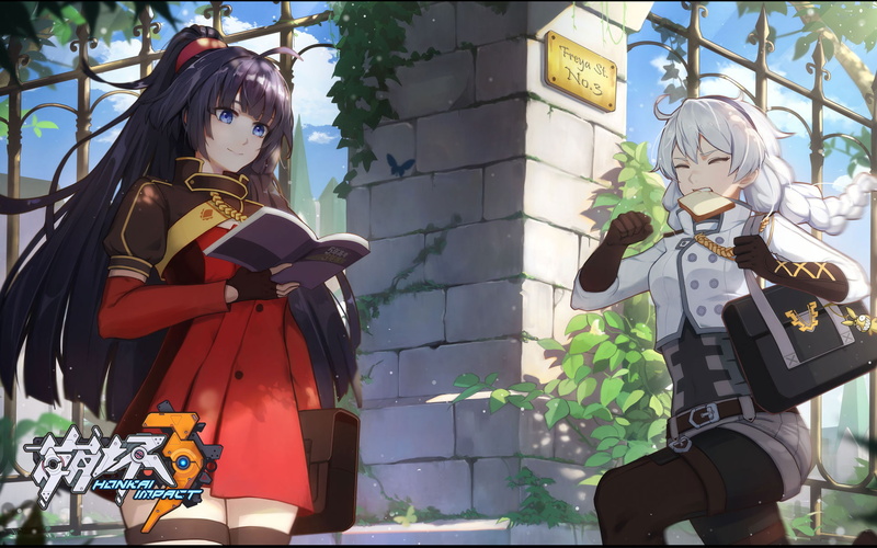 no people, mannequin, sunlight, 1080P, creativity, female likeness, standing, outdoors, nature, day, clothing, Honkai Impact, representation, human representation