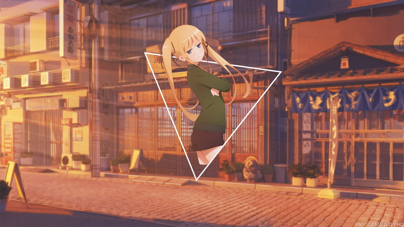 anime girls, tank, anime, Sawamura Eriri Spencer, picture-in-picture, 4K