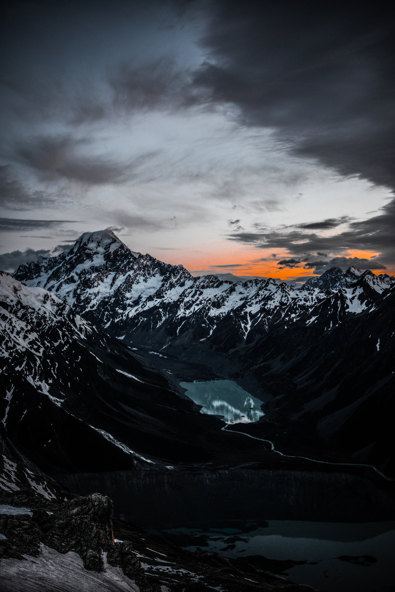cloud - Sky, ice, environment, nature, cloudscape, tranquility, sunset, landscape, glacier, valley, cover, mountain Peak, top view, extreme Terrain, panoramic