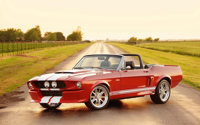 mustang, cars, gtcr, classic, red, 1080P, gt500cr, shelby, ford, convertible, recreations
