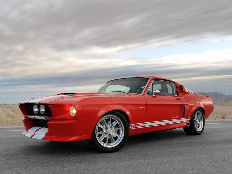 720P, Shelby GT500 Classic Recreation, Muscle Car, Fastback, Ford, Red Car