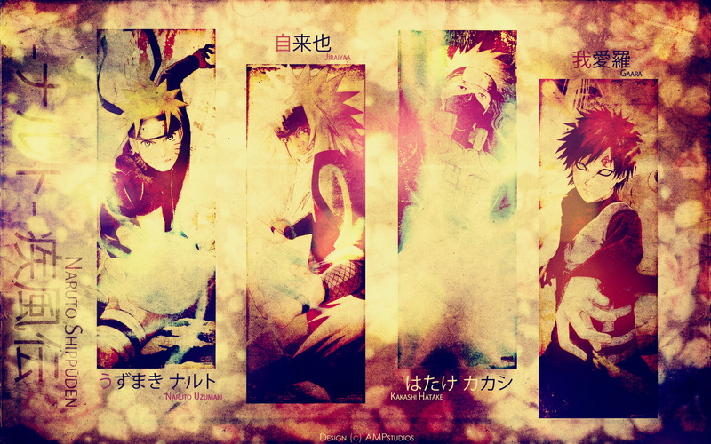 Gaara (Naruto), 1080P, Kakashi Hatake, Naruto, Naruto Uzumaki, Jiraiya (Naruto), Anime