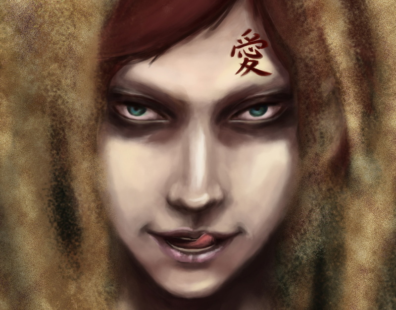 sand, artwork, boys, gaara, naruto, anime, anime boys, 2K