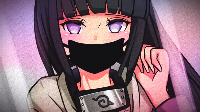 Hinata Hyuuga, Anime Girl Mask, anime, 1080P, anime girls