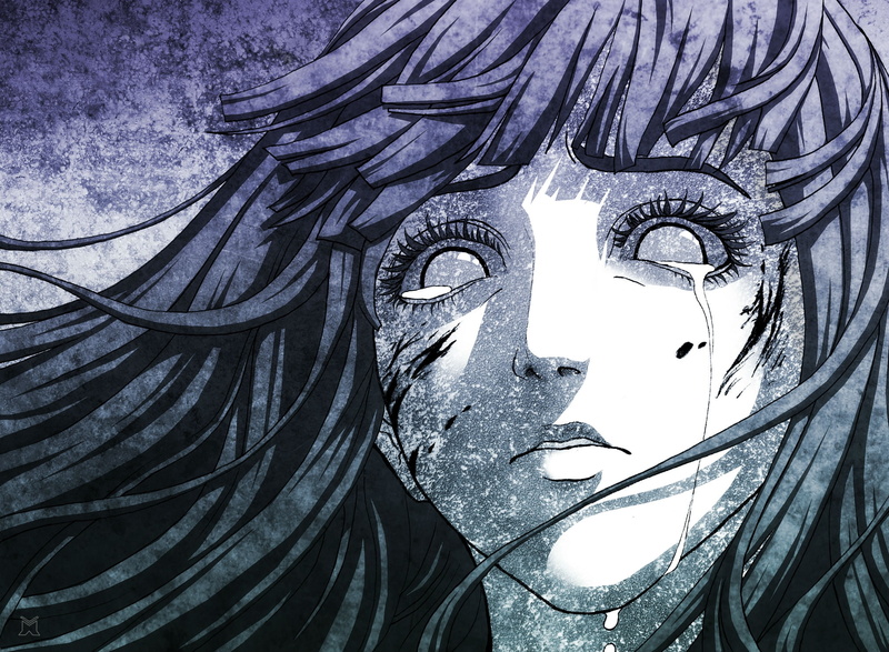 scars, hyuuga hinata, crying, Anime, naruto, tears, 1080P