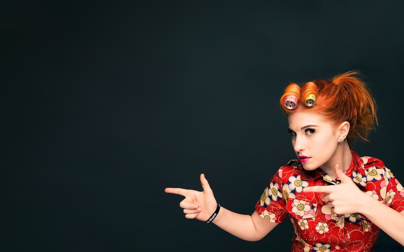 celebrity, curler, 1080P, Hayley Williams, red