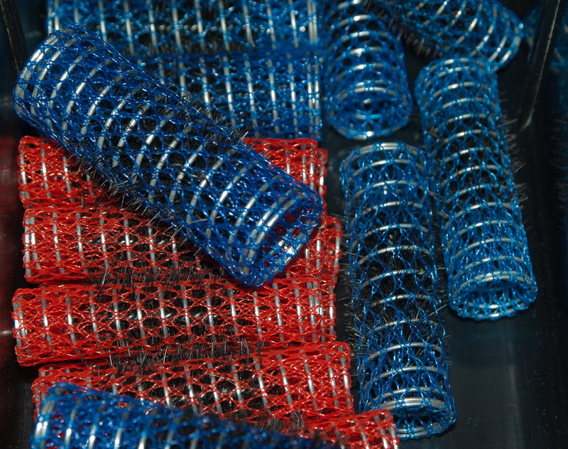 rolls, red, warm clothing, close-up, barber shop, business, hairstyle, hair curlers, pattern, market, 2K, blue, for sale, variation, bracelet, textured