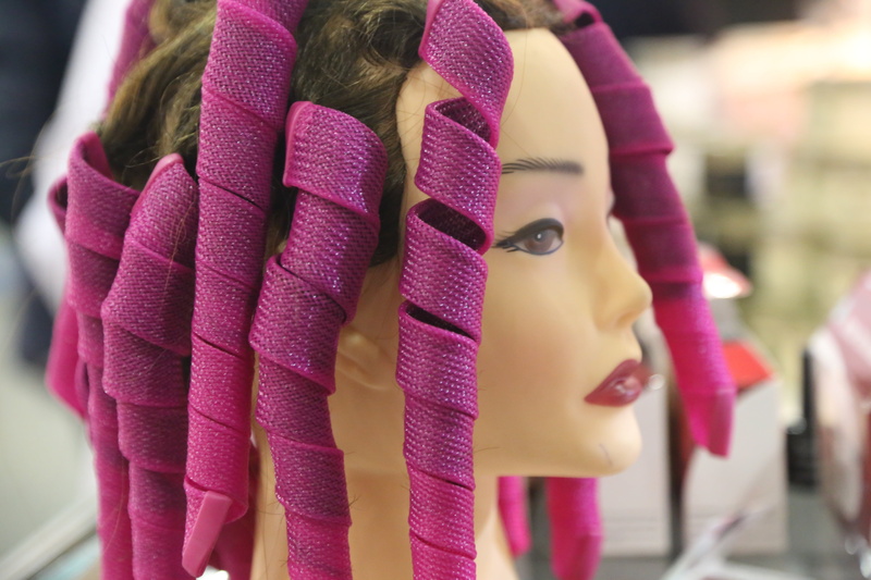 5K, long hair, for sale, variation, art and craft, women, fashion, close-up, toy, pink, scarf, representation, no people, hairstyle, pink color, retail