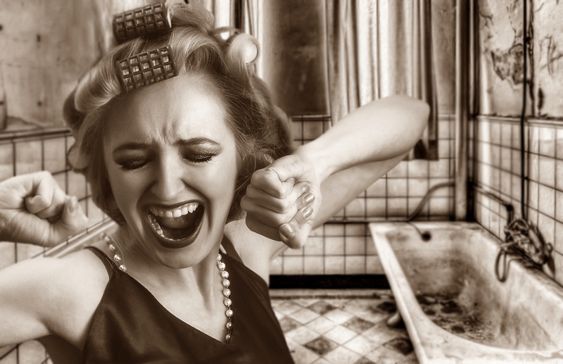 facial expression, happiness, bad, photography, adult, smiling, renovation, grayscale, bathroom renew, hairstyle, one person, beautiful, enjoyment, photo montage