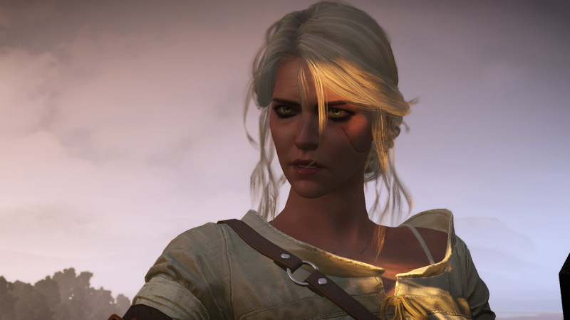 screen shot, video games, looking, contemplation, real people, hairstyle, The Witcher 3: Wild Hunt, young women, nature, women, hair, sky, Ciri, beautiful woman
