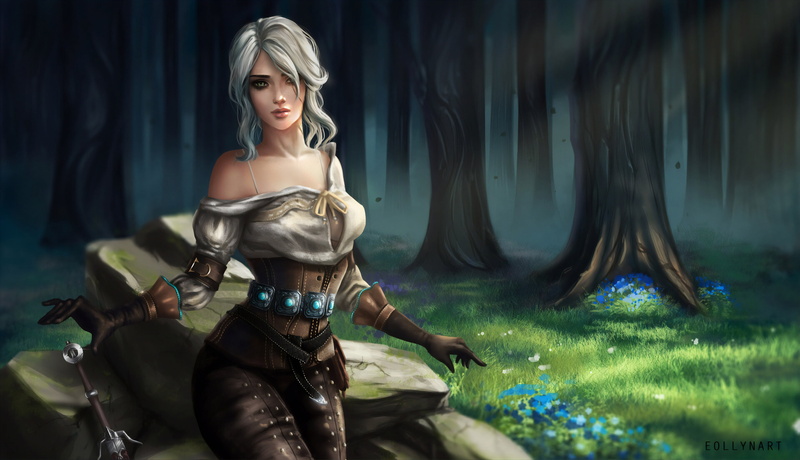video game art, fantasy art, 4K, Cirilla Fiona Elen Riannon, Ciri, The Witcher 3: Wild Hunt, fantasy girl, video games