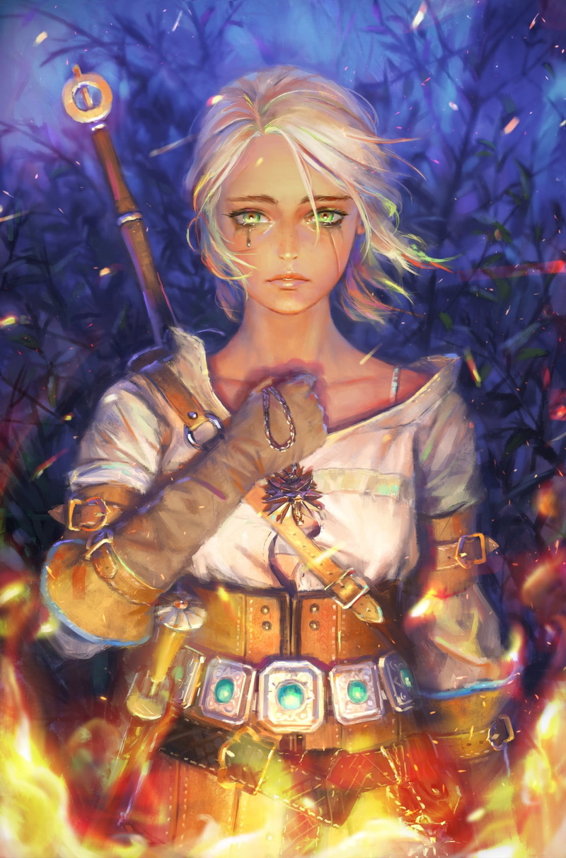 beautiful people, beautiful woman, Ciri, hairstyle, witcher, digital, Cirilla Fiona Elen Riannon, The Witcher 3: Wild Hunt, elegance, adult, video games
