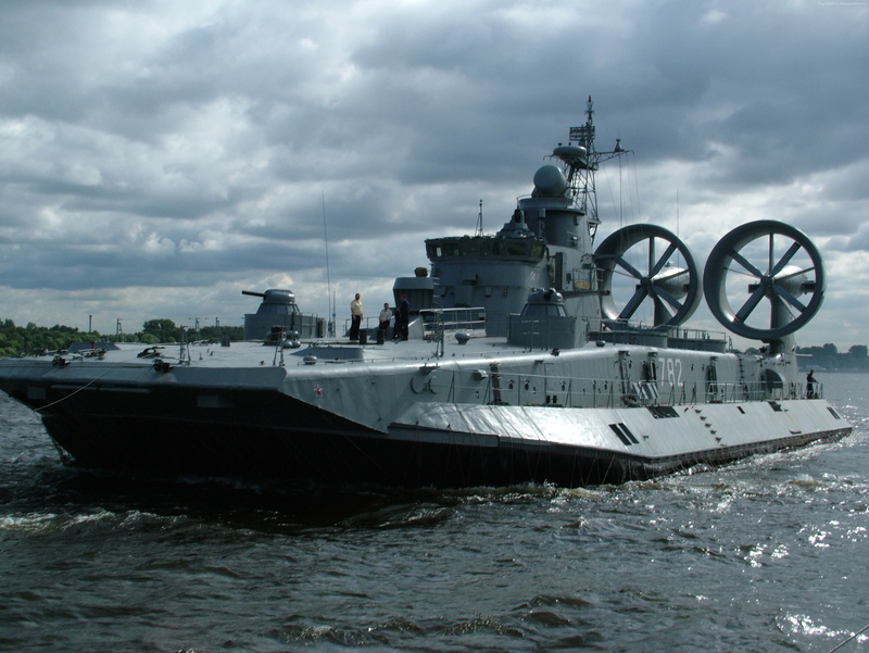 hovercraft, Zubr-class, LCAC, Mordovia, sea, Russian Navy, Russia, 4K