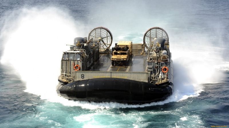 vehicle, hovercraft, water, 1080P, watercraft