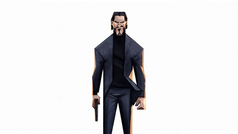 John Wick, Movie, Keanu Reeves, 1080P