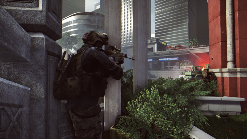 lifestyles, government, men, building, Battlefield 4, Ultra Settings, architecture, real people, day, holding, standing, city, PC gaming, clothing, rear view