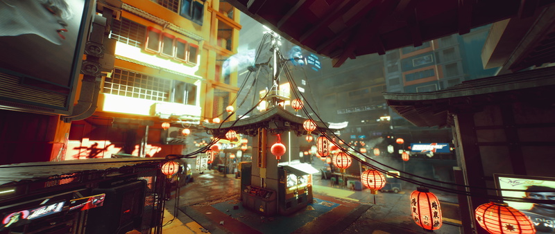 cyberpunk, ultrawide, in-game, Cyberpunk 2077, video game art, screen shot, ultra-wide, Ultra Settings, 2K