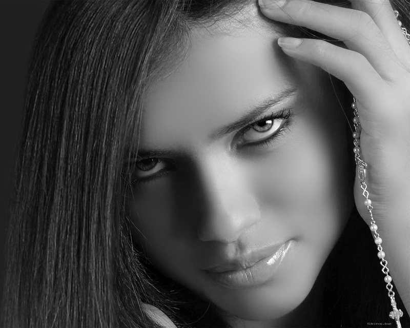model, looking at camera, young women, women, evil, dark, one person, young adult, headshot, adult, hairstyle, fashion, Adriana Lima, beauty, human body part