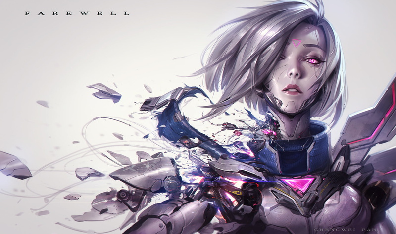 cyberpunk, women, League of Legends, Fiora (League of Legends), video games, 720P, broken