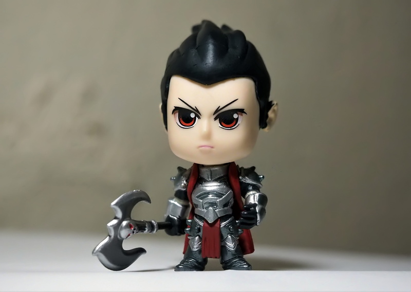 studio shot, darius, indoors, male likeness, character, 4K, figurine, table, cute, human representation, still life, online, representation, man, toy