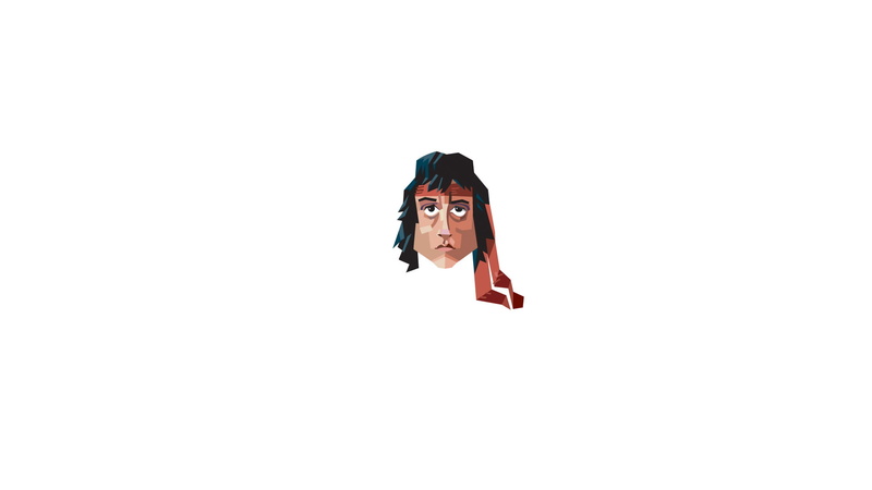 Rambo, minimalism, face, 1080P, Sylvester Stallone