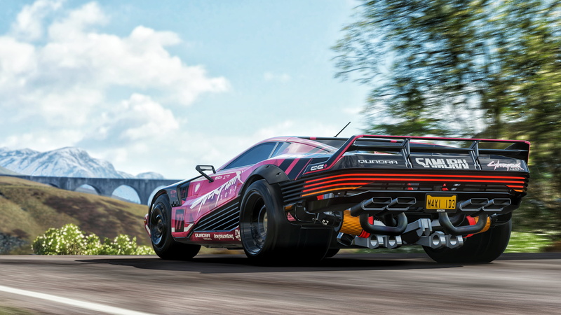 driving, Quadra Turbo-R V-Tech, cyberpunk, Cyberpunk 2077, 4K, Quadra, Forza Horizon 4, Forza
