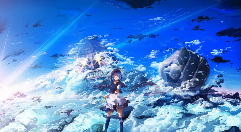 sea, vertebrate, marine, underwater, 1080P, aquarium, women, Touhou, group of animals, female, Anime, Artistic, character, animals in captivity