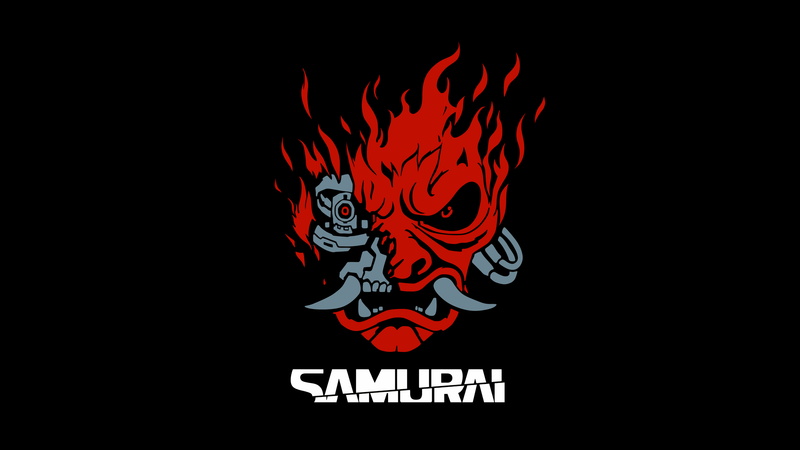 samurai cyberpunk, minimalism, samurai, Johnny Silverhand, Cyberpunk 2077, 8K