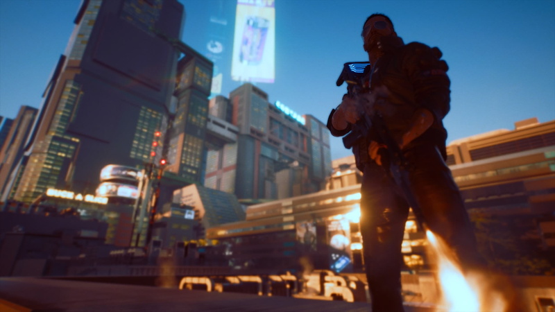 Keanu Reeves, neon, cyberpunk samurai, V, cyberpunk v, city lights, 1080P, Cyberpunk 2077, cyberpunk