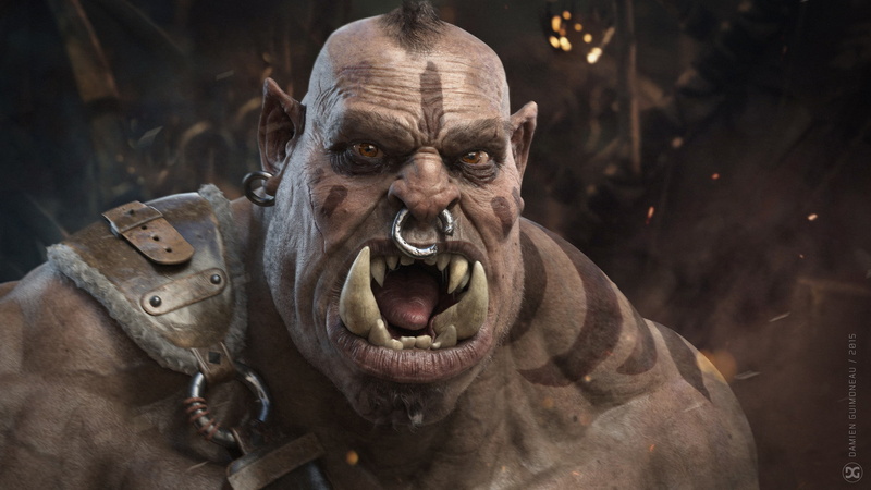 orc zbrush, 1080P, teeth, artwork