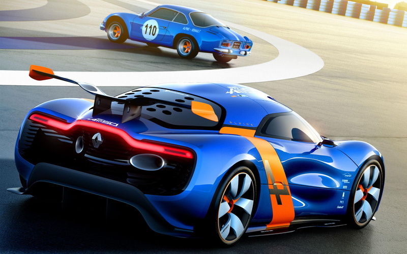 concept, blue, coupe, renault, orange, black, cars, sports, 2K, a110, alpine