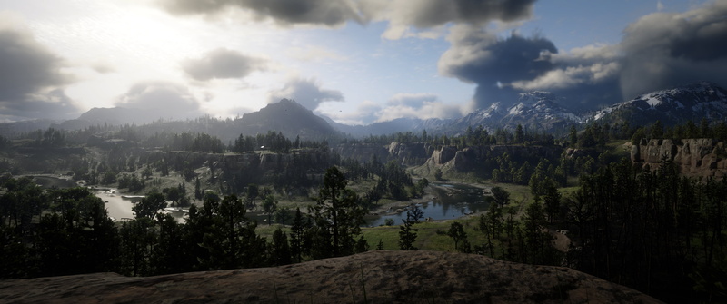 landscape, 2K, Red Dead Redemption 2, screen shot, Rockstar Games