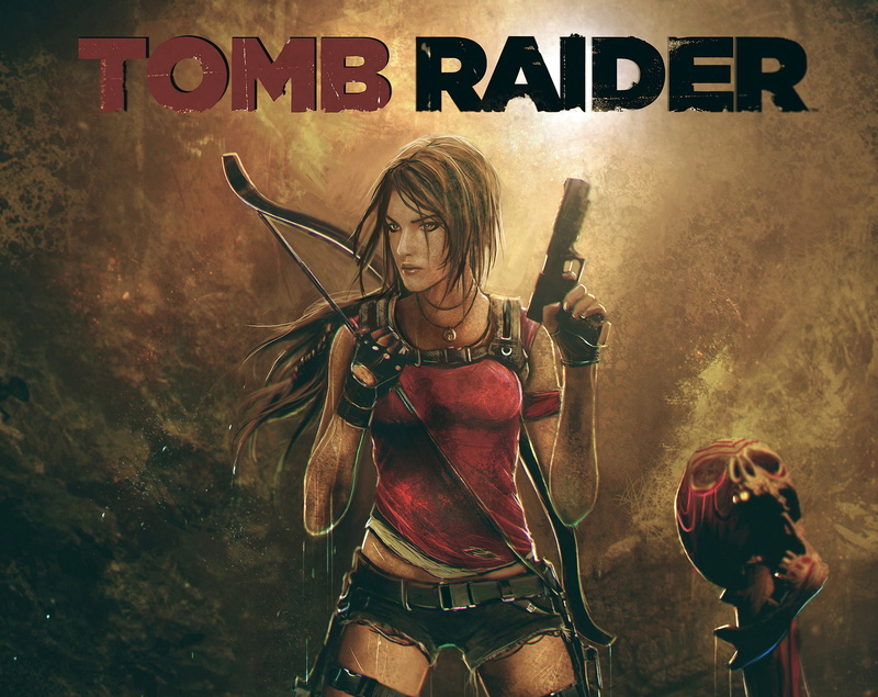girl, the game, gun, clothing, adult, wall - building feature, sign, weapons, communication, eidos, women, creativity, graffiti, hair, text, Square Enix
