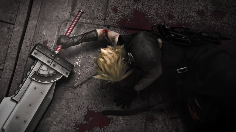 Square Enix, Color Correction, blood, 1080P, Final Fantasy VII: Advent Children, Final Fantasy 7: Advent Children, Cloud Strife