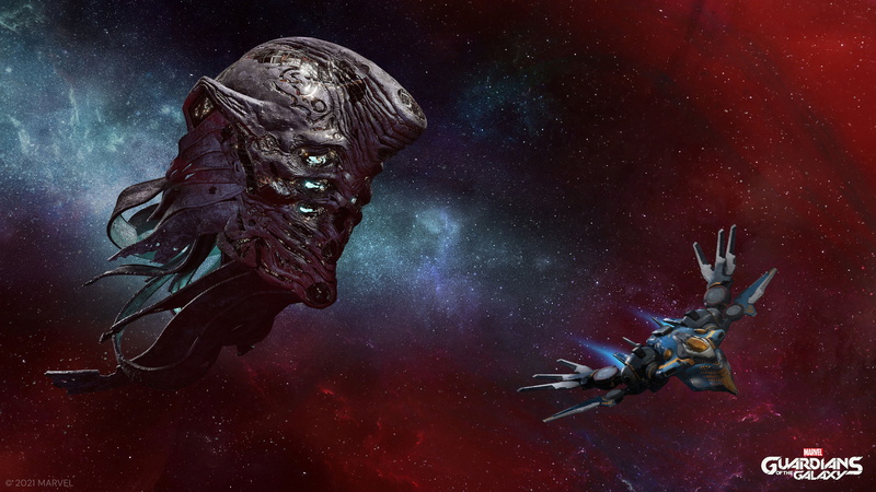 Guardians of the Galaxy (Game), Marvel Comics, 4K, spaceship, space, Square Enix, 4K