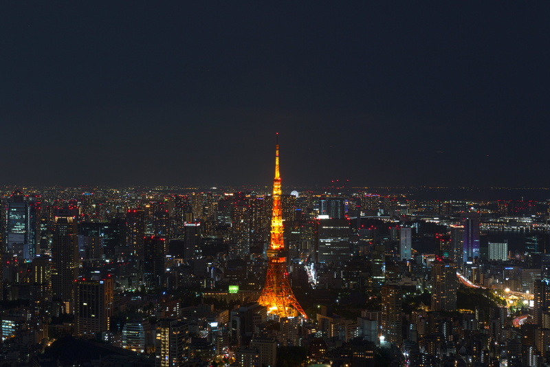 Asia, 5K, cityscape, lights, night sky, Tokyo, city, Tokyo Tower