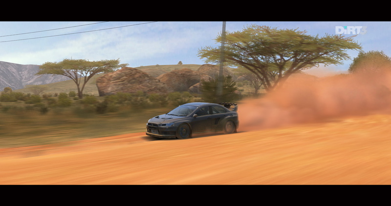 tree, plant, DiRT 3, blurred motion, sky, Rally, motor vehicle, landscape, car, 720P, speed, motion, dust, Dust cloud, day, transportation, wheel, land vehicle